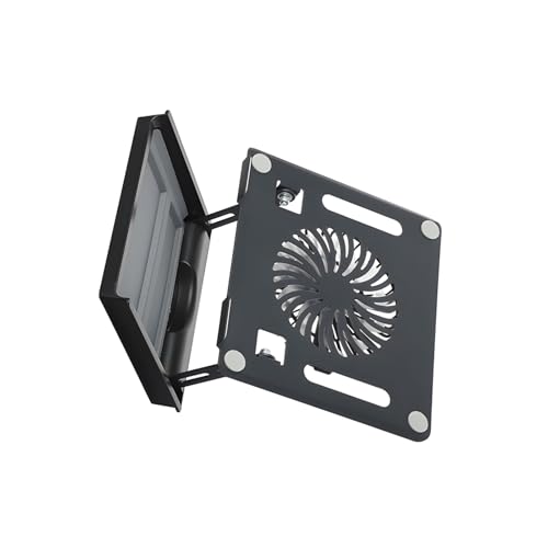JAMNGHB Soporte plegable de acero al carbono para portátil con ventilador de refrigeración y función para uso profesional en el hogar, soporte multifuncional para laptop