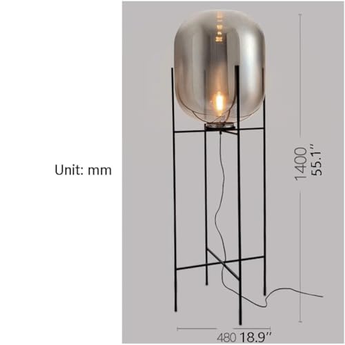 Lámpara de pie industrial estable para iluminar rincones oscuros con estilo 3