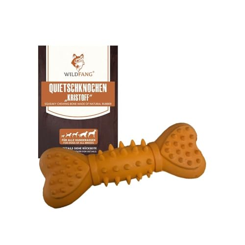 Wildfang® Giocattolo per Cani in Gomma Naturale - Osso da Masticare Kristoff - Robusto, Non Tossico, Senza BPA - Ecologico