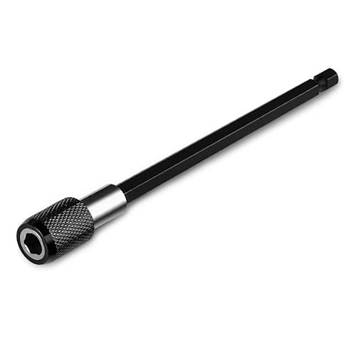 Image of JPT 1 /4 inch Hex Shank Magnetic Bit Holder | Quick Release Screwdriver Extension Bar | 150mm Long Drill Bit Holder with Adjustable Collar for Impact Driver & Electric Drill
