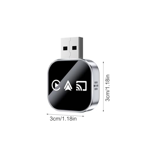 Ceprznvey Adapter Wideo Do Samochodu | Bez Opó?nienia Plug And Play Konwerter | Bezprzewodowe Odbieranie Z Telefonu Do Samochodu - D?ugich Podró?y Jazdy Miejskiej Nawigacji Autostradowej