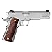 Cool Hand 1911 Wood Grips, Grips Gold Screws Included, Full Size (Government/Commander), Checker Diamond Cut or w/Patriotic US Logo or Honey Comb Texture, Ambi Safety Cut (Brown3)