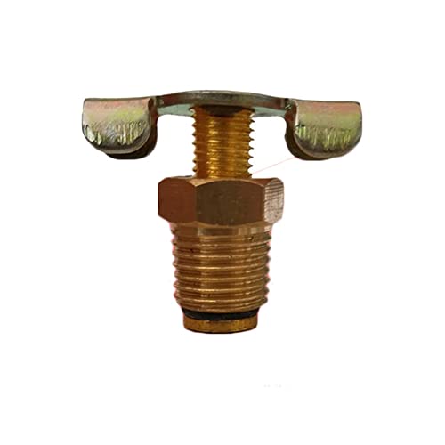 Parti di utensili Serbatoio dell'olio del compressore d'aria 1/4  BSP Scolare cazzo/rubinetto/scarico di cazzo con valvola di scarico del serbatoio dell'aria a mano T 1pc1/4 Valvola di scarico Access