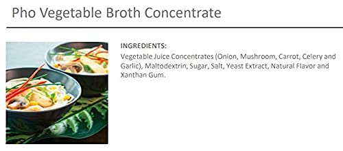 Savory Choice Pho Liquid Broth Concentrate, Vegetable (16 Packets, 15G Each) #TOP2