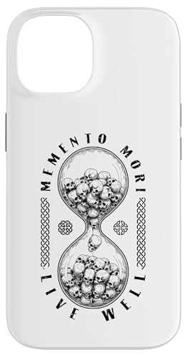 Memento Mori Live Well Skull �����v �X�g�C�b�N �X�g�C�b�N �h�N�� �X�}�z�P�[�X iPhone 14 �p