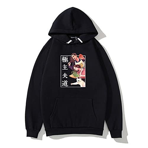 WJHYWDH 2021 New The Way of The Househusband Anime Hoodies Casual Hooded Sweatshirt Unisex Clothing