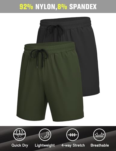 COOFANDY Men's 3 Pack Athletic Running Shorts Gym Workout Short Quick Dry Sports Short with Pockets4