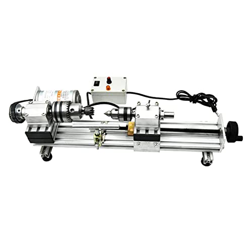 Máquina pulidora de torno, Mini torno de carpintería de Metal, regulación de velocidad continua, Mini máquina de cuentas de torno de alta precisión, 280W