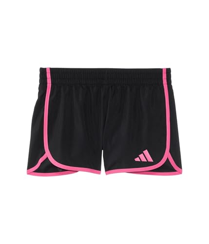 adidas girls39 elastic waistband retro woven gym shorts