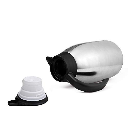 68oz Coffee Carafe Airpot Insulated Coffee Urn Stainless Steel Vacuum Thermal Pot Flask for Coffee, Hot Water, Tea, Hot Beverage - Keep 12 Hours Hot, 24 Hours Cold