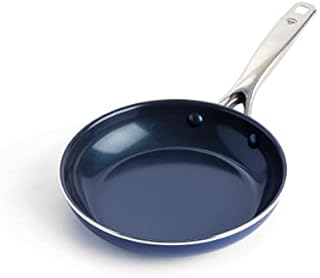 Blue Diamond Frying Pan, Non Stick Aluminium Pan - Induction, Oven and Dishwasher Safe Cookware - 20 cm, Blue
