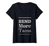 Photo Gallery donna divertente umorismo testo divertente tacos citazione love taco send more tacos maglietta con collo a v Photo Gallery donna divertente umorismo testo divertente tacos citazione love taco send more tacos maglietta con collo a v