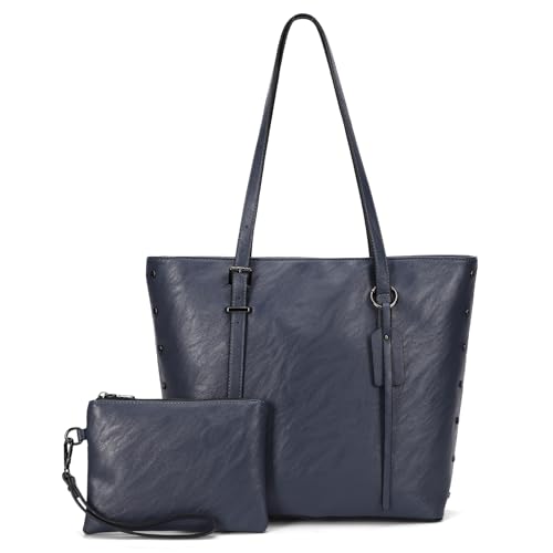 Image of KL928 Handbag for Women Tote Bag PU Leather Large Shoulder Bag Top Handle Satchel Purses 2Pcs Set