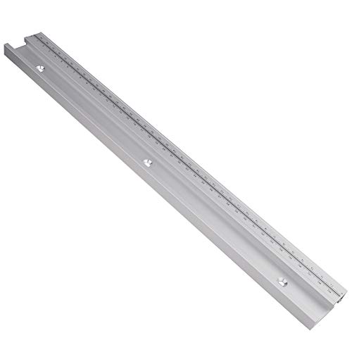 RASTKY Riel de Inglete con Ranura en T de Aluminio, Carril Guía Versátil para Tareas Sencillas de Carpintería, 600 Mm, 800 Mm, 1000, 1200 (RASTKYvku9chsz32-5)