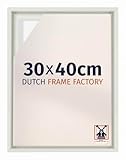 Dutch Frame Factory Your Decoration - Schattenfugenrahmen 30x40 - Weiß Matt - Rahmen für Leinwand Bilder auf Keilrahmen - MDF - Lausanne