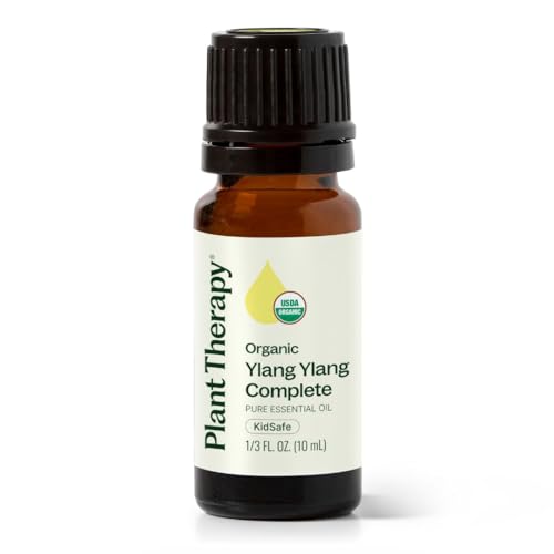 Plant Therapy Ylang Ylang Complete Organic Essential Oil 100% Pure, Undiluted, Natural Aromatherapy, Therapeutic Grade 10 mL (1/3 oz)
