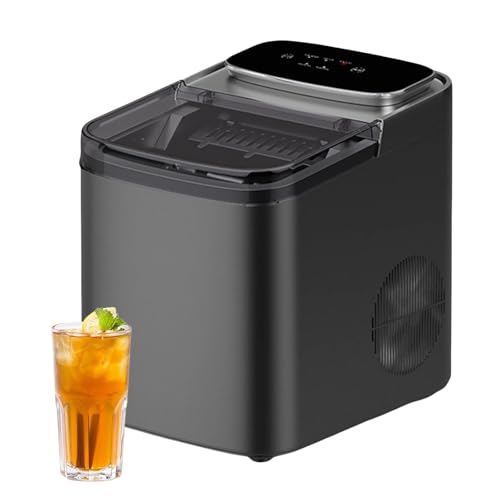 Máquina portátil Hacer Cubitos de Hielo pequeña máquina encimera 2 tamaños autolimpiable con asa Transporte el hogar la Cocina Oficina y Bar