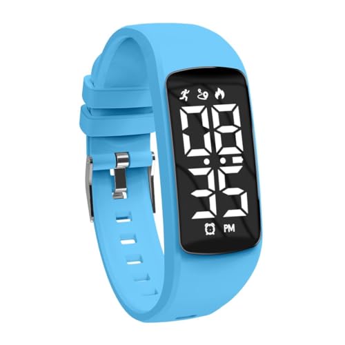 aswan watch Reloj Digital para Niñas y Niños con Cronómetro,Podómetro,Distancia y Calorías sin APPs ni Móvil,Calendario,Despertador Reloj Fitness Tracker Infantil con Correa de Silicona