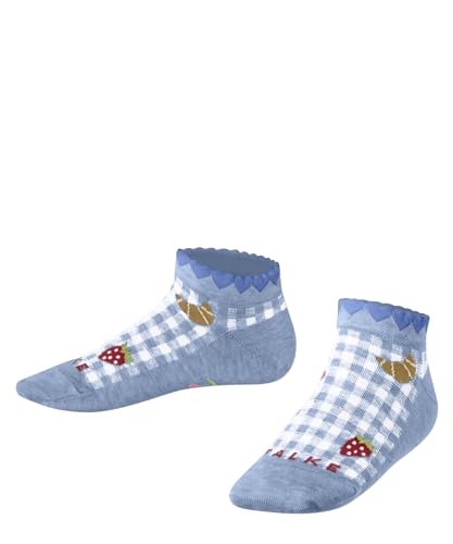 FALKE Summer Picnic K SN Baumwolle Kurz Gemustert 1 Paar Calcetines, Blau (Crystal Blue 6290), 35-38 niños Unisex