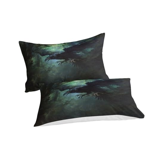 Linge de lit king size d'exception, housse de couette microfibre douce et zippée