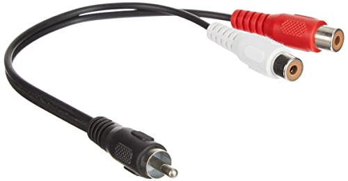 Premium Cord Cable 1x RCA Male to 2X RCA Female 20 cm