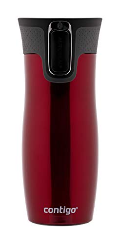 Contigo Vaso Termico West Loop Autoseal, Termo Café, Taza de Viaje en acero inoxidable, Vaso Termo antigoteo, Copa con Tapa fácil de limpiar sin BPA, 470 ml