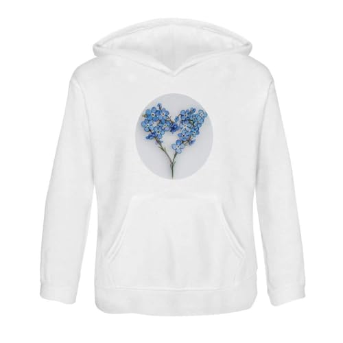 Azeeda 'Sprig of Forget Me Nots' Children's Hoodie/Hooded Sweater (KO051513)
