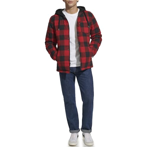 Levi's Men's Plaid Sherpa Lined Jacket