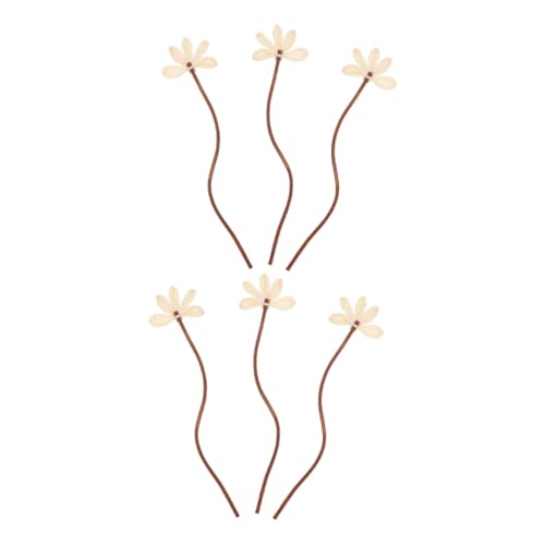 STOBAZA 6pcs Dried Flower Diffuser Sticks Natural Rattan Scented Oil Accessories for Home Fragrance and Decoration Creative Design for Relaxation and Comfort