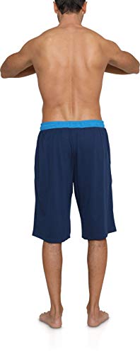 Disney Mens Aladdin Genie Lounge Shorts (Medium) Blue3