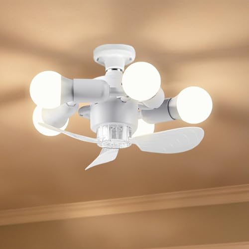 Ventilateur de plafond avec lumière E27 moderne et silencieux