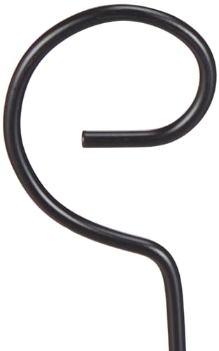 Image of Amazon Brand - Solimo Plant Hanger Brackets Wall Mounted Metal Hanging Hooks /Holder for Indoor Outdoor Planters (Black, Set of 8)