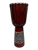 DJEMBE DRUM BONGO CONGO HAND CARVED AFRICAN ABORIGINAL WOOD HAND PAINTED IMPORTER DIRECT TO YOU BEST PRICE FOR THE QUALITY (20