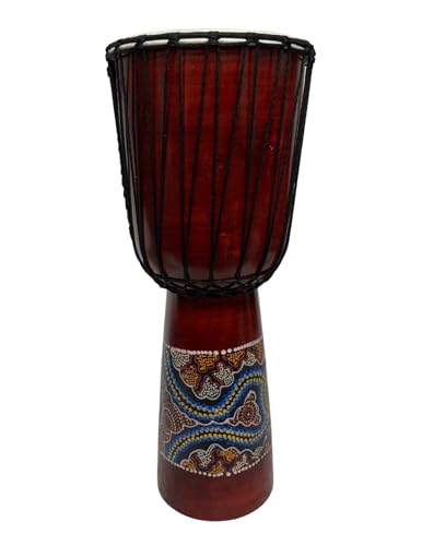 DJEMBE DRUM BONGO CONGO HAND CARVED AFRICAN ABORIGINAL WOOD HAND PAINTED IMPORTER DIRECT TO YOU BEST PRICE FOR THE QUALITY (20
