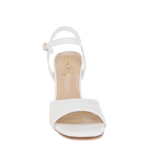 Vilasta Raffia Square Toe Stiletto Heels3