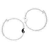 LIFKOME Bracelets Yin Yang en Acier Inoxydable pour Couple Harmonie Symbolique pour Petit ...