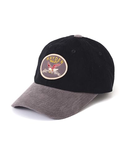 [Avirex] [�A���B���b�N�X] AUTHENTIC EAGLEMOTIF WAPPEN CORDUROYLAW CAP �I�[�Z���e�B�b�N �C�[�O�����`�[�t ���b�y�� �R�[�f�����C �L���b�v �����Y F 010 �u���b�N 783-5274012