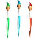 3 Pcs 41.4 Inch Giant Inflatable Paint Brush Large Blow up Paintbrushes Colored Inflatable Paintbrushes Art Paint Brushes Balloon Prop Kit for School Classroom Events and Birthday Party Decorations