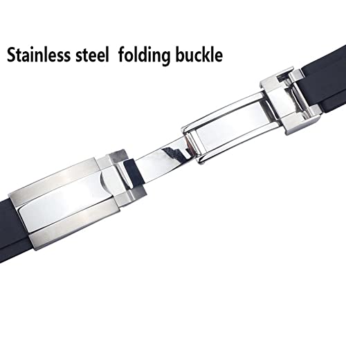 Bracelet montre étanche silicone résout usure cuir 20mm - 6