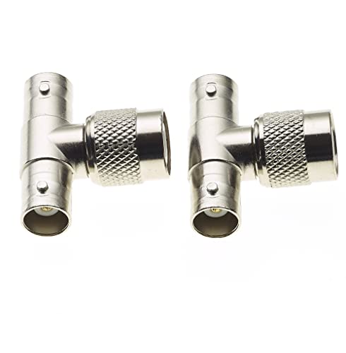 Keple T-Shape Adaptor, TNC Male to 2x BNC Jack Adaptor, Coaxial Cable Splitters for Coaxial Cables CCTV - Image 3