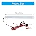 WEISUYUUS 12V SMD5630 Car LED Interior Light Strips Tube Strips Lamp with Alligators Clip Wire Truck Campers Ship Reading Lamp