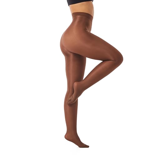 Image of Frola Shaping Tights for Women 70D Shimmery Pantyhose for Dance Ballet Glitter Socks