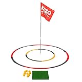 Izzo Golf Backyard Bullseye Golf Practice Set (1PC) - Red-Blue-Yellow Foam Practice Golf Balls & Targets for Iron Accuracy Training