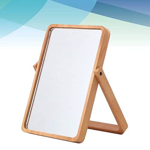 FRCOLOR Espelho retangular de mesa para espelho de maquiagem para espelho de mesa de mesa com