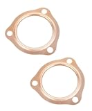 VARGTR 2PCS Exhaust Gasket,Car Accessories 2.5'/3' Copper Exhaust Flange Header Exhaust Collector Gaskets...