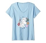 23HBLP00006A-001 My Little Pony Vintage Floral Butterscotch & Butterflies T-Shirt mit V-Ausschnitt