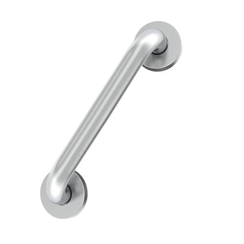 IJDD 12 Inch Shower Grab Bars for Seniors 304 Stainless Steel Brushed Non Slip Safety Bars for Showers and Walls, Fall Prevention and Handicap Support, Daily Balance Assistive Gifts for Elderly