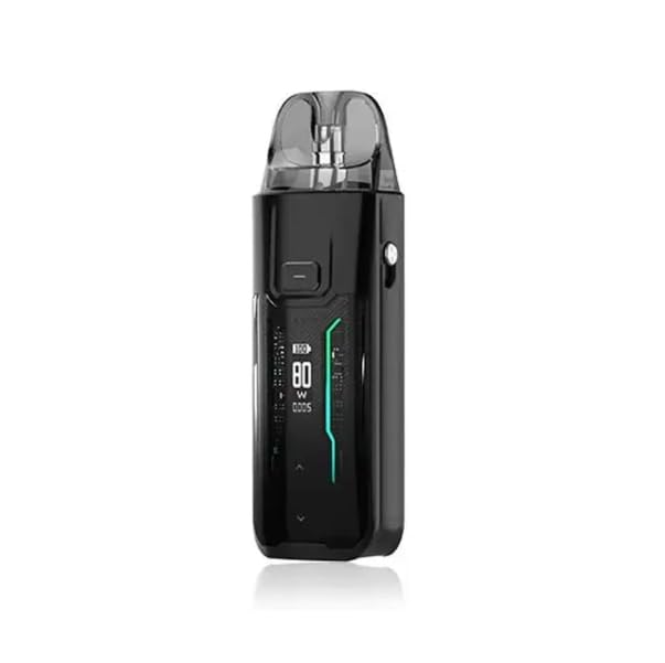 Vaporesso Luxe XR Max 2 2ml Vape Kit - 3200mAh Battery 2A Fast Charge 80W 0.96 TFT + RGB Lights Adjustable Airflow Dual Mesh Luxe X XR Pods>X Coils No Nicotine (Dark Black Leather)