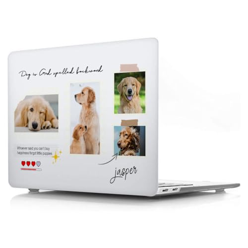 Customized Photo Case for MacBook Air 11 inch 2015 2014 2013 2012 2011 2010 Release Model A1465 A1370,Personalized Custom Picture Collage Text Cover for Mac 11",Plastic Clear Hard Shell, Gift Idea