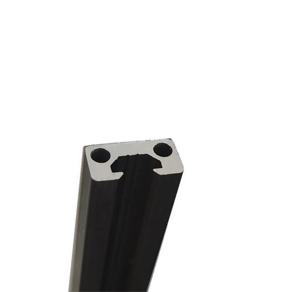 GTPBAO 2 pezzi 1020 V Tipo Slot Profilo in alluminio anodizzato nero Standard europeo 10x20mm Guida lineare Telaio di estrusione Binario estruso(600mm long)
